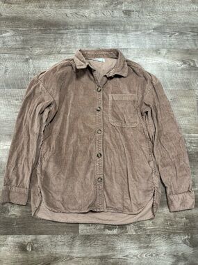 Hollister Corduroy Button Front Shirt Size Small